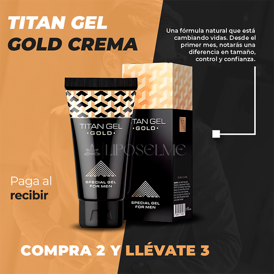 Titan Gel Gold Crema Tratamiento Hombres